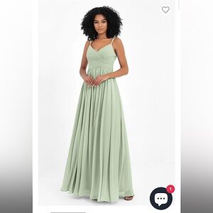 Crossed Bodice Long Chiffon Bridesmaid Gown Quantity 2, Size: 2 & 4.